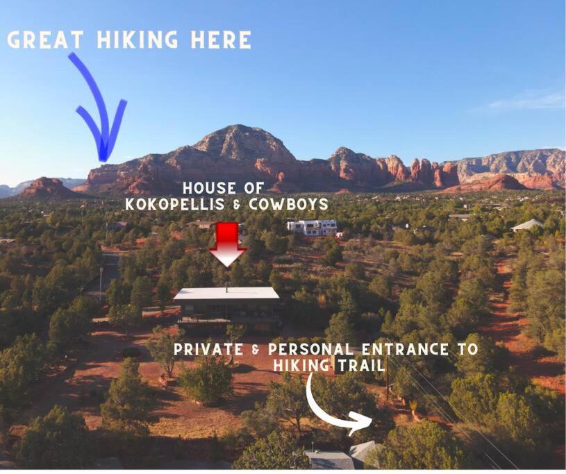 Close To Fresh Creek! Sleeps 12 ~ Amazing Views W/Serene Open Space ~ Hot Tub + Game Room ~ Trails Outside Sedona Exterior photo